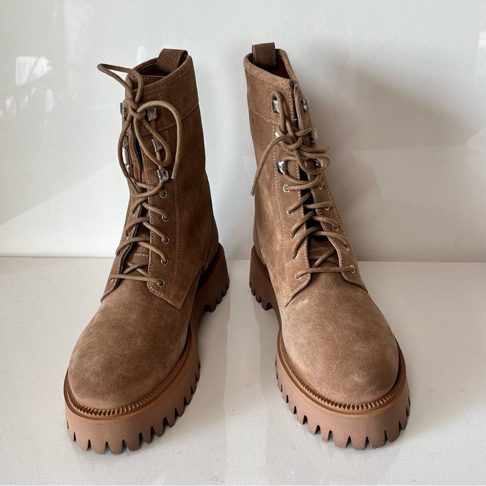 Saint G Anastasia Lace Up High Ankle Boots - Picture 4 of 7